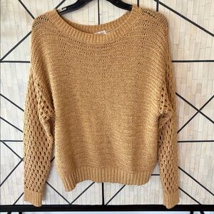 Ramy Brook Gold metallic Sweater Size M